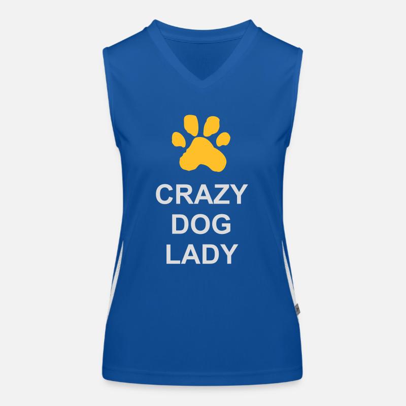 Citation de Crazy Dog Lady Débardeur respirant contrasté Femme