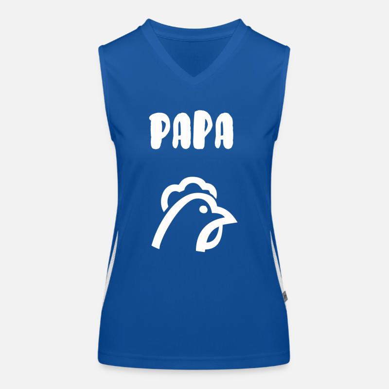 Papa Henne Funktionelles Kontrast-Tank Top für Frauen