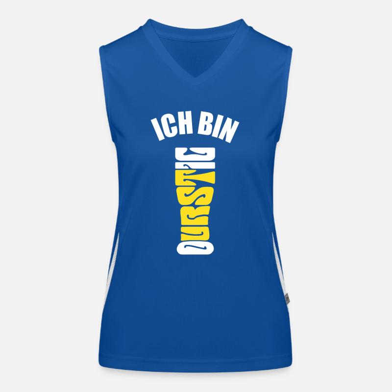 Durst - Bier trinken - Ich bin durstig - Spruch Funktionelles Kontrast-Tank Top für Frauen