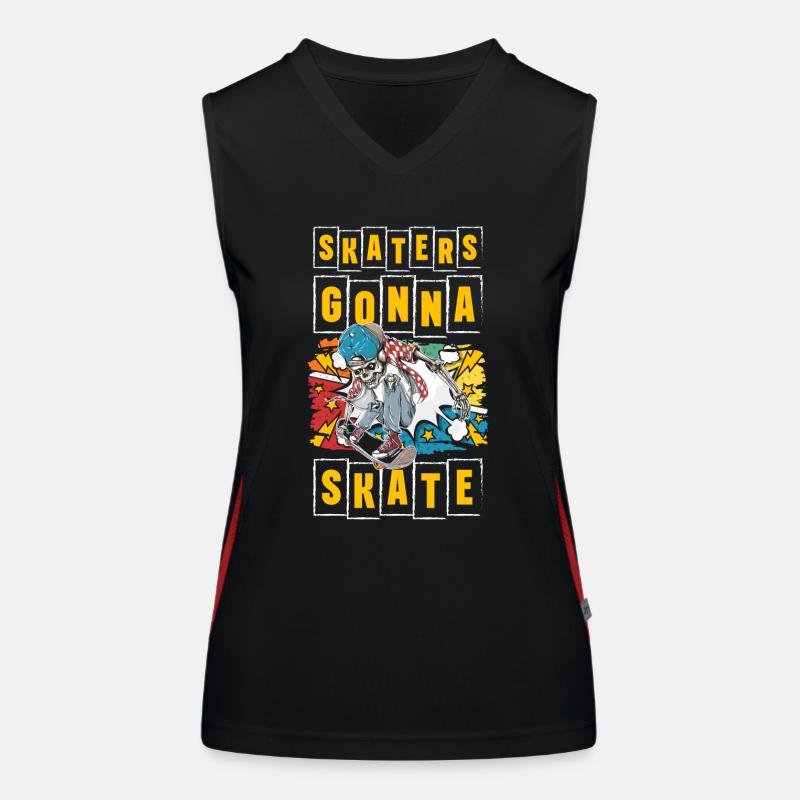 Comic Design Cartoon Fanboy Funktionelles Kontrast-Tank Top für Frauen