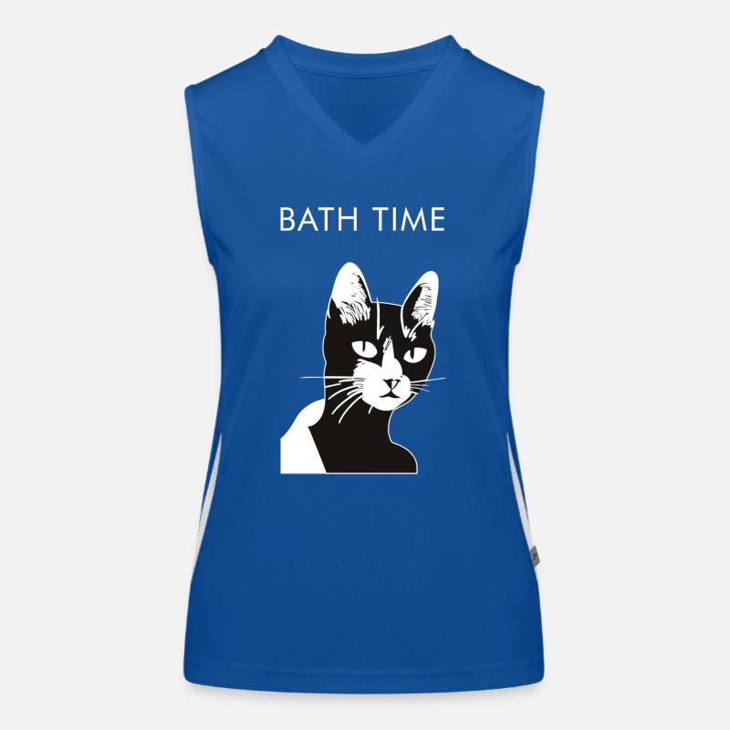 Bath Time Cute Animals Cartoon Women's Functional Contrast Tank Top