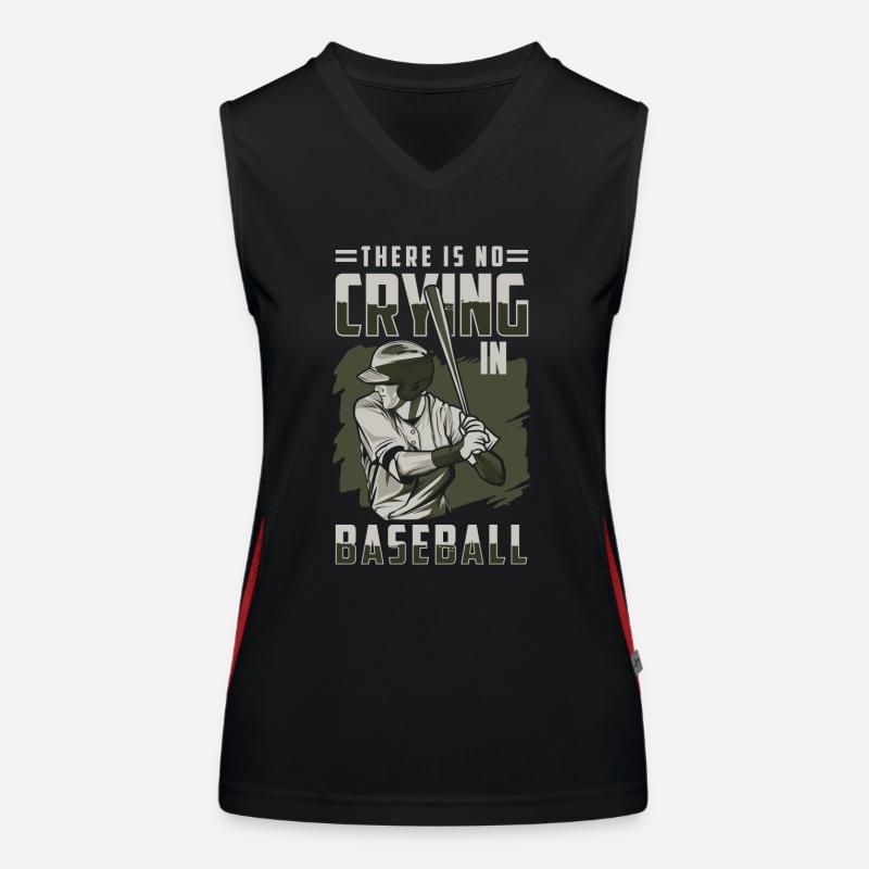 Batte de baseball Amérique Baseballer Débardeur respirant contrasté Femme