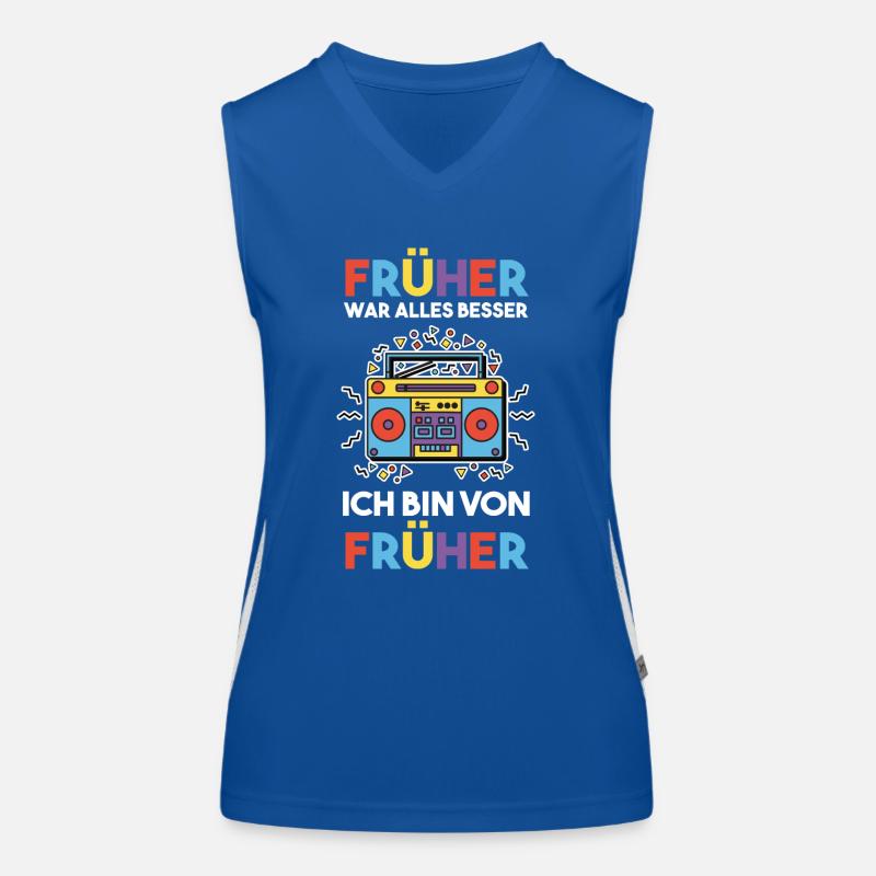Früher War Alles Besser Funktionelles Kontrast-Tank Top für Frauen