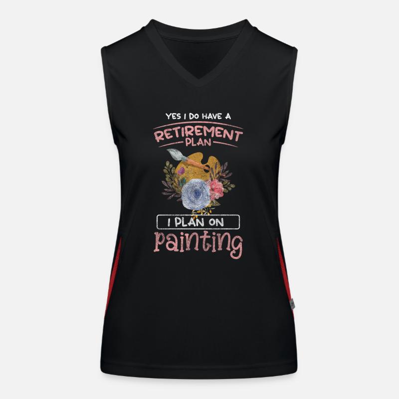 Painter Craftsman Canvas Construction Site Women's Functional Contrast Tank Top