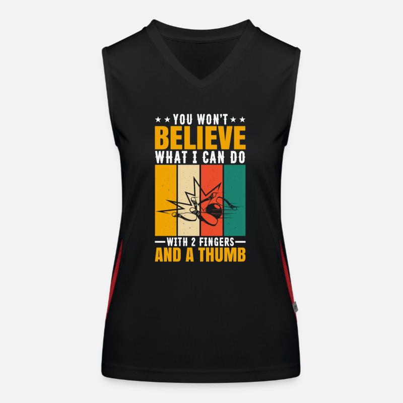 Bowling Débardeur respirant contrasté Femme