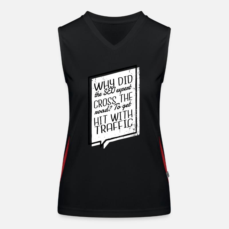 computer programming admin jokes happy doctor Women's Functional Contrast Tank Top