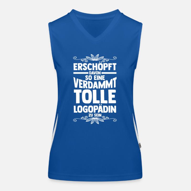 Logopädie Logopädin Funktionelles Kontrast-Tank Top für Frauen