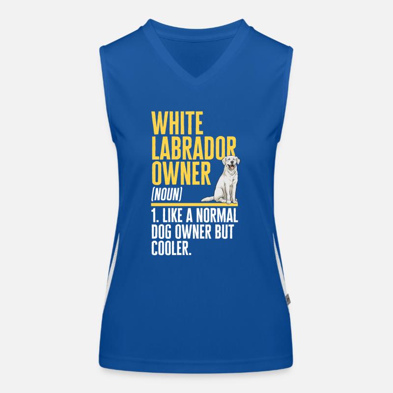 Weißer Labrador Retriever Weißer Lab Funktionelles Kontrast-Tank Top für Frauen