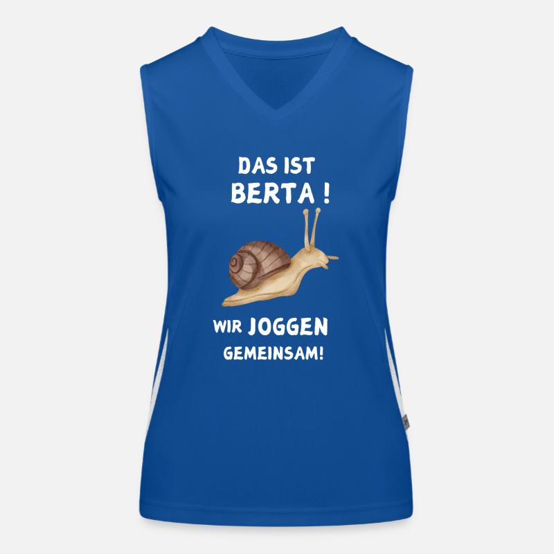 C’est Berta Nous faisons du jogging ensemble Escargot Débardeur respirant contrasté Femme
