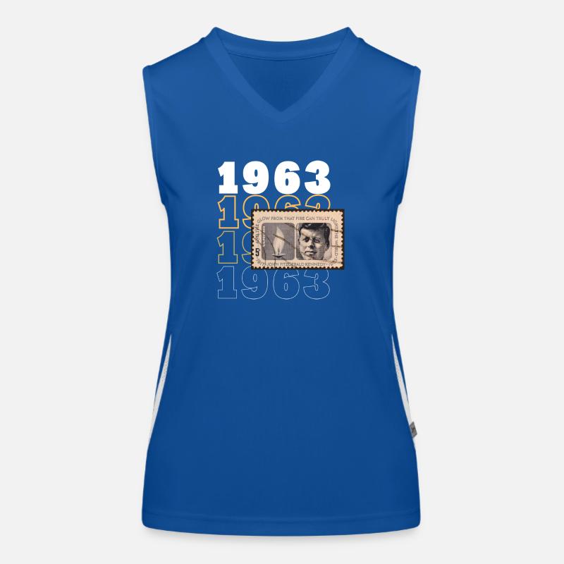 Born 1963 Women's Functional Contrast Tank Top