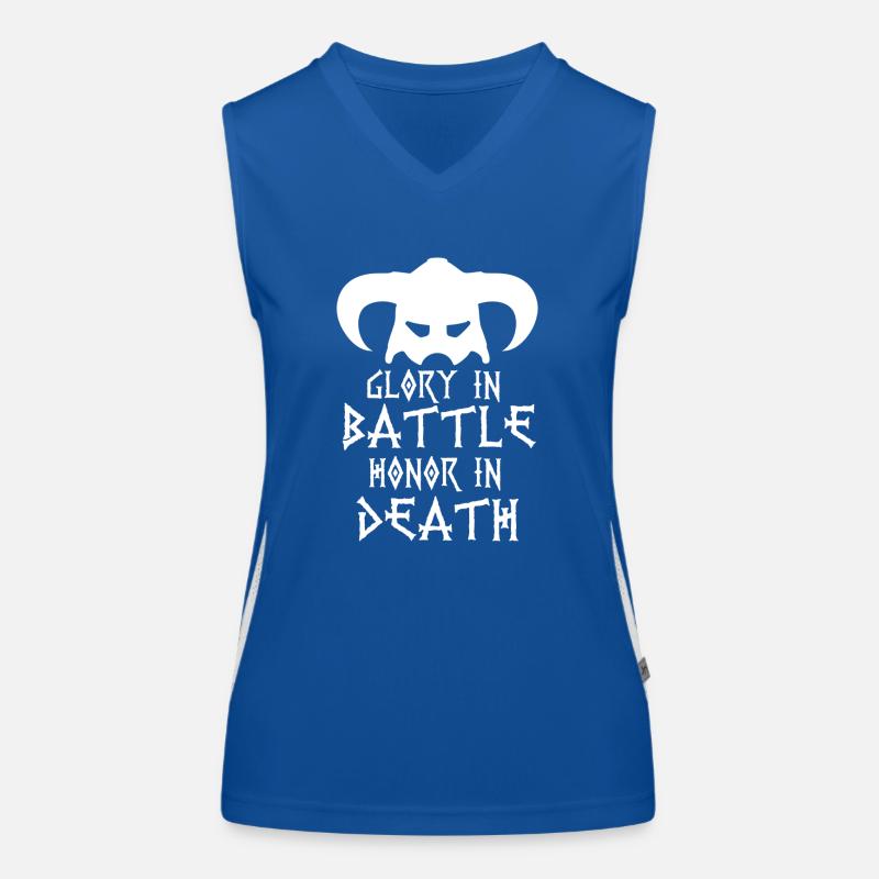 Symbol des Wikinger-Todes Funktionelles Kontrast-Tank Top für Frauen