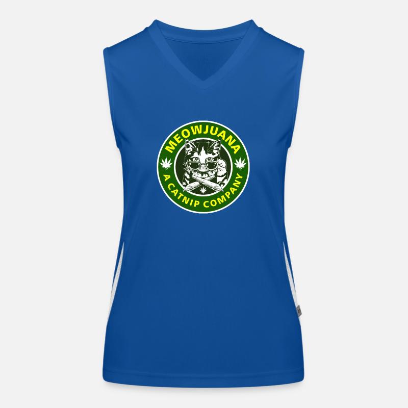 Chat et Meowjuana Débardeur respirant contrasté Femme