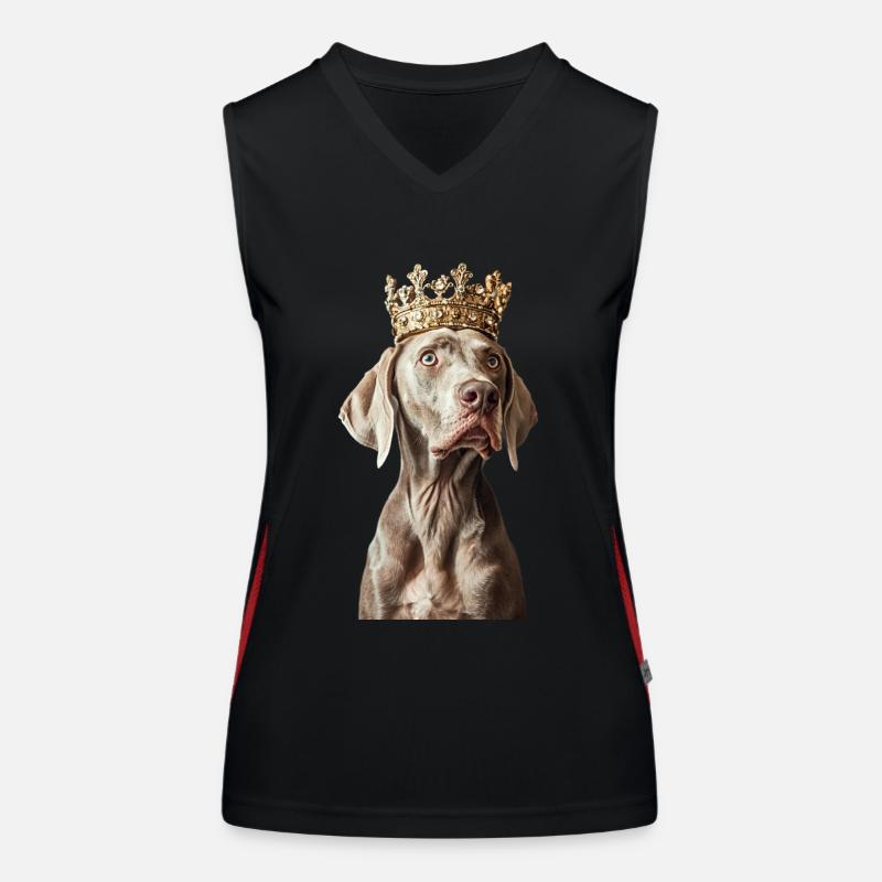 Weimaraner Débardeur respirant contrasté Femme