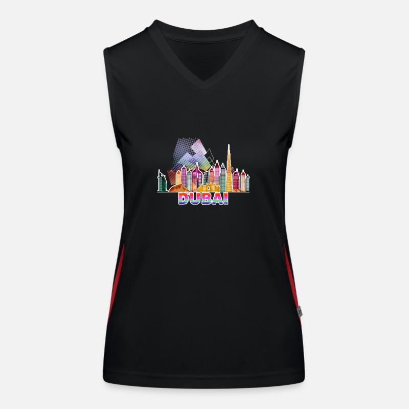 Dubai 3 y Women's Functional Contrast Tank Top