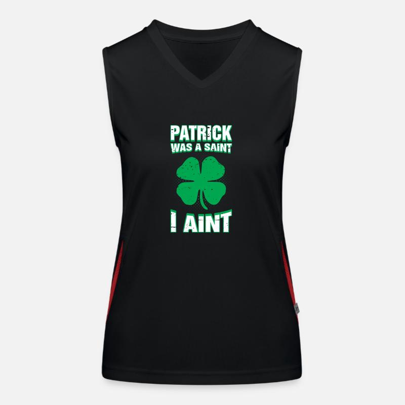 Patrick était un Saint je ne suis pas drôle St. Patricks Day Débardeur respirant contrasté Femme