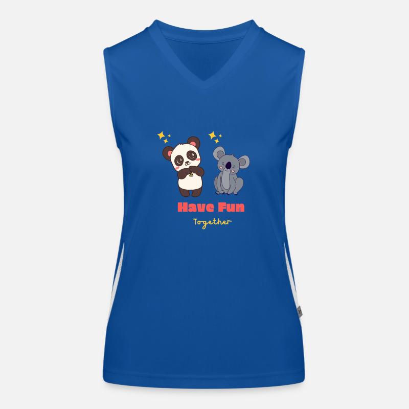 panda et koala ensemble Débardeur respirant contrasté Femme