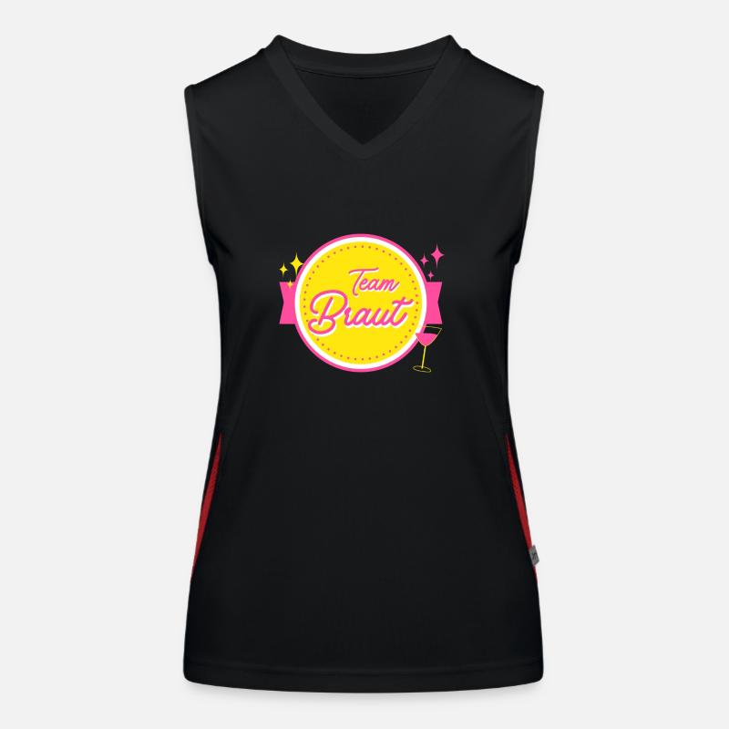 Team Braut Funktionelles Kontrast-Tank Top für Frauen
