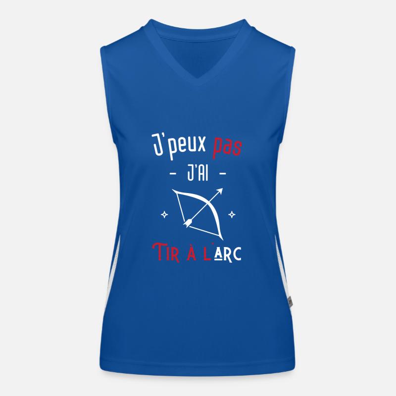 j'peux pas j'ai tire à l'arc Débardeur respirant contrasté Femme