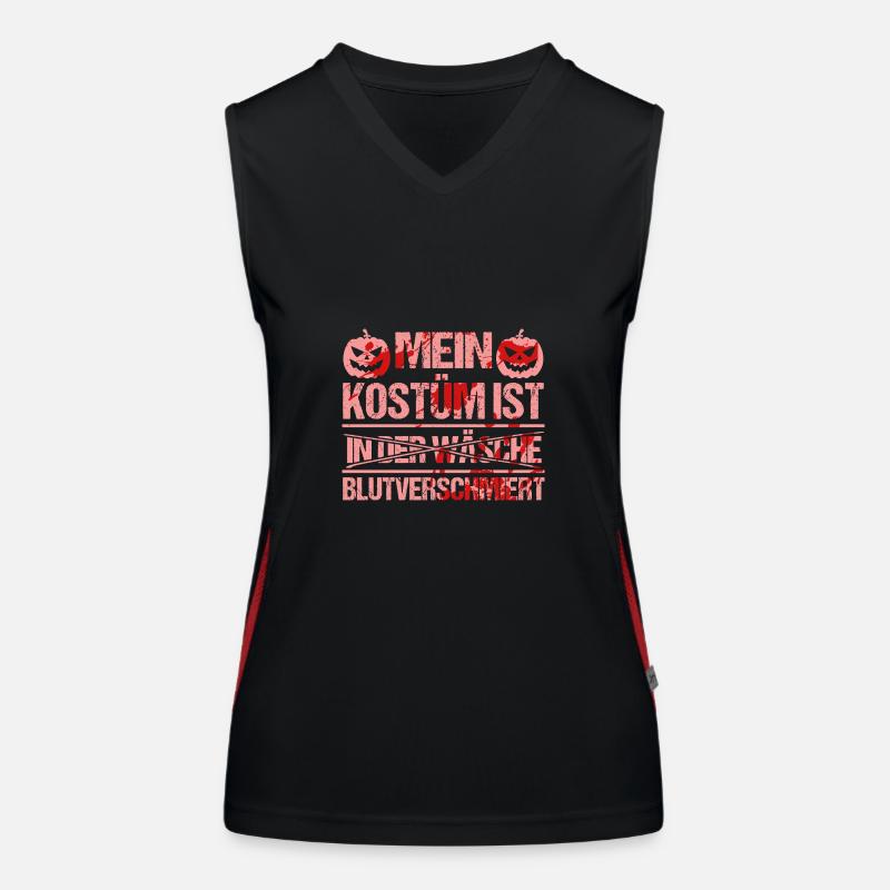 Mon costume est maculé de sang dans la lessive Débardeur respirant contrasté Femme