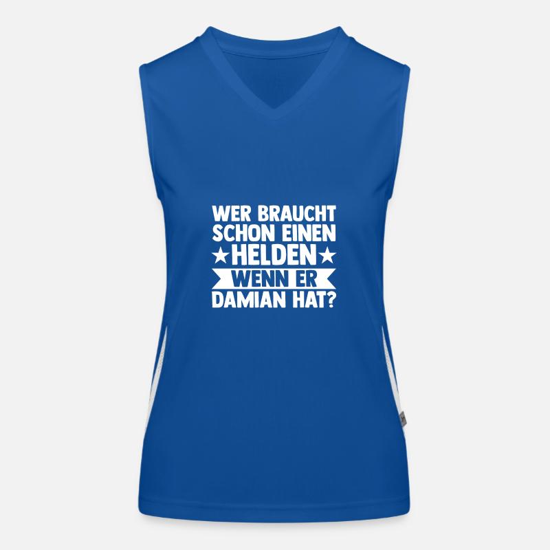 Vorname Damian Funktionelles Kontrast-Tank Top für Frauen