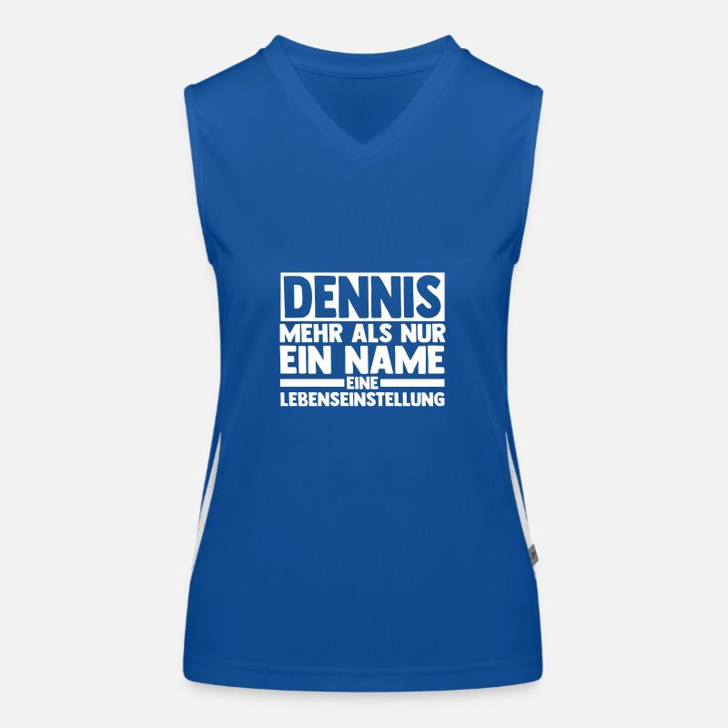 Prénom Dennis Débardeur respirant contrasté Femme