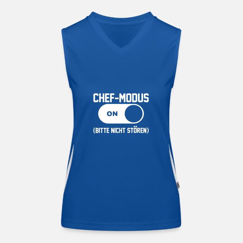 Chef d’équipe Chef de groupe Chef d’équipe Chef de département Débardeur respirant contrasté Femme