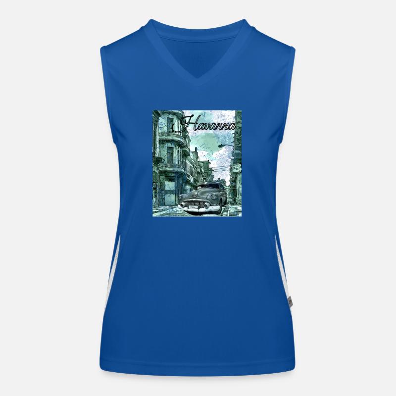 Havanna Cuba Funktionelles Kontrast-Tank Top für Frauen