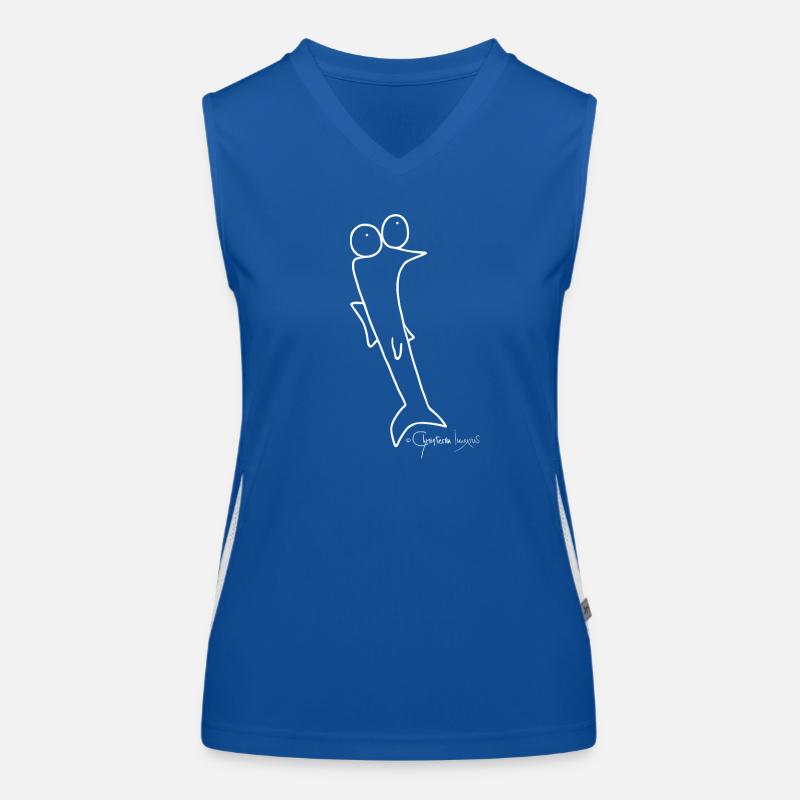 Plötzfisch - Piscis Rutilus Funktionelles Kontrast-Tank Top für Frauen