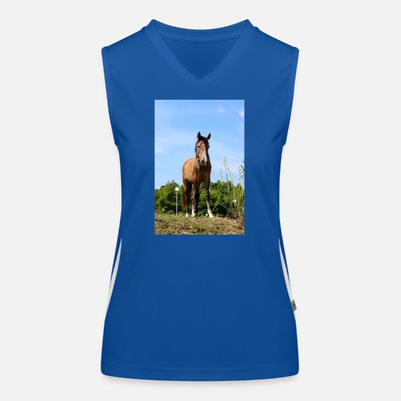 Affiche Cheval Cheval Débardeur respirant contrasté Femme