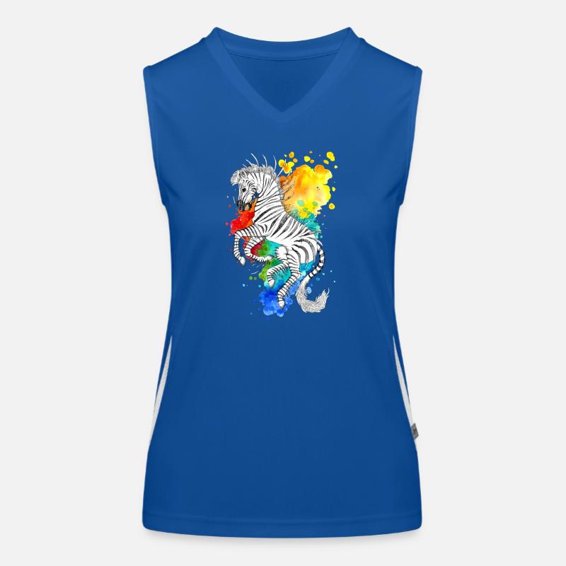 Rayures Débardeur respirant contrasté Femme