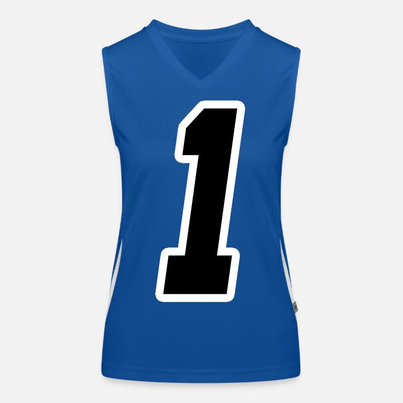 Nummer Eins 1 Funktionelles Kontrast-Tank Top für Frauen