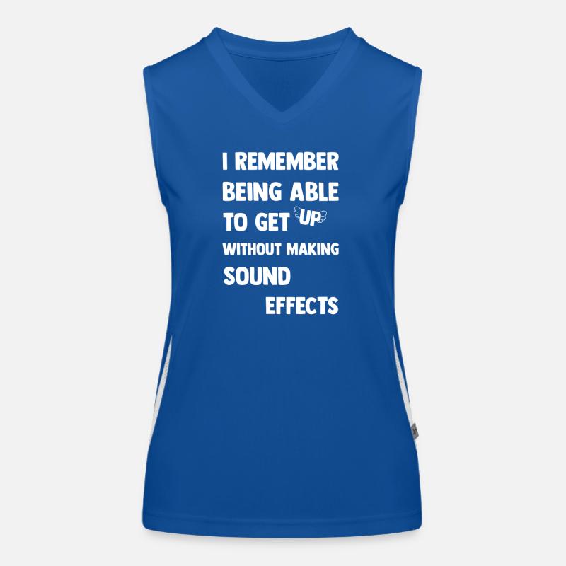 I make sound effects Funktionelles Kontrast-Tank Top für Frauen
