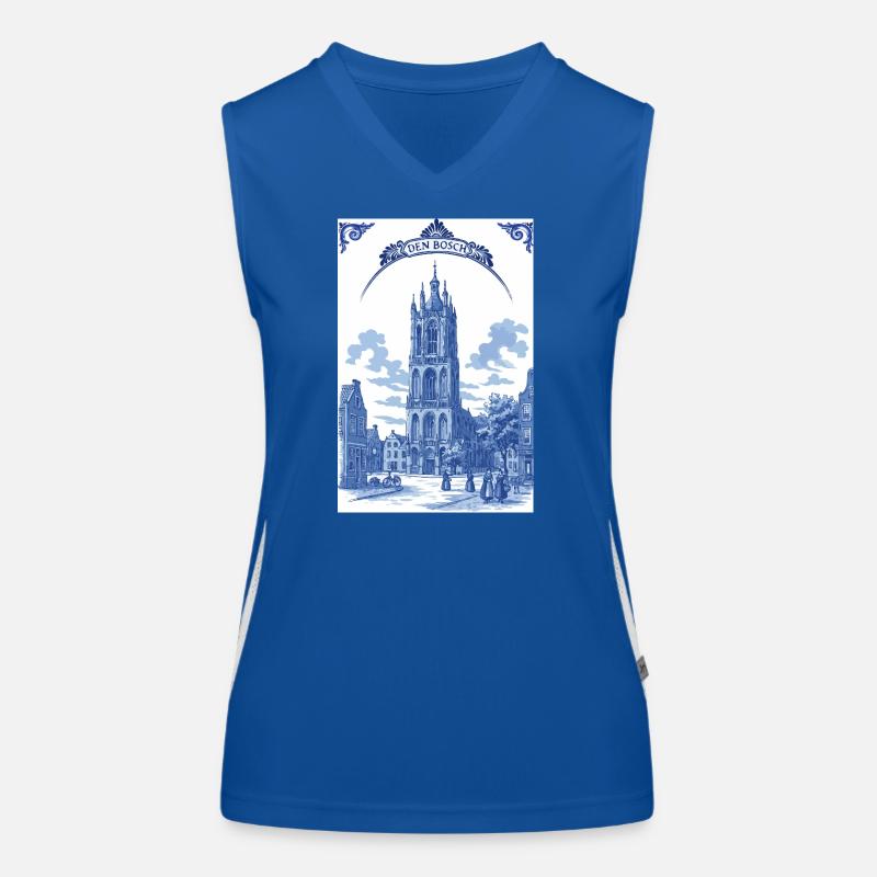 St. John's Cathedral 's Hertogenbosch Funktionelles Kontrast-Tank Top für Frauen
