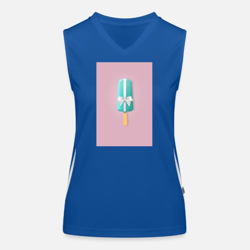 Pastell Popsicle Geschenkband Funktionelles Kontrast-Tank Top für Frauen