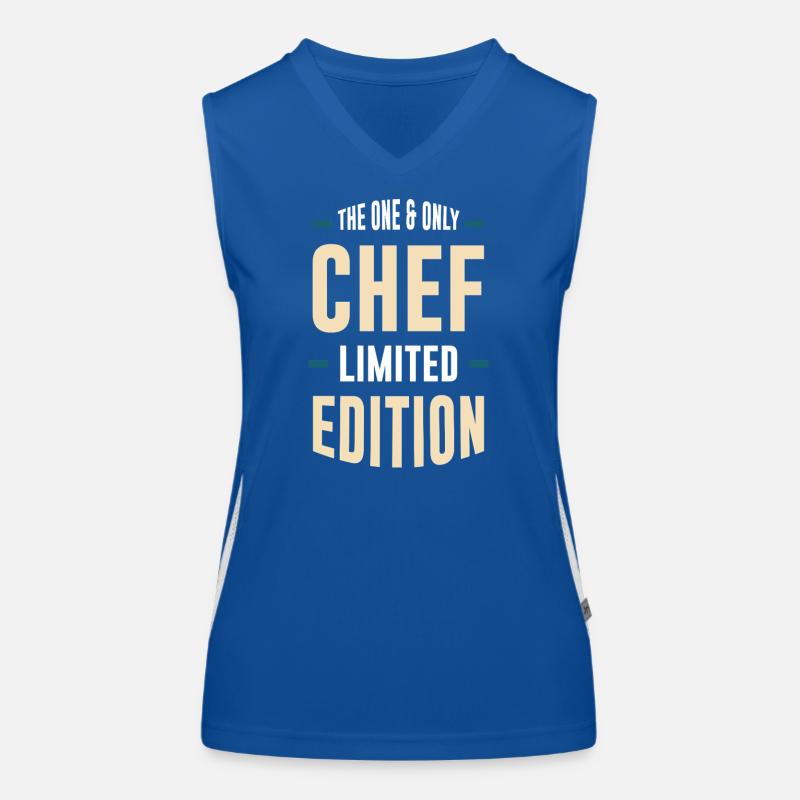 Chef Limited Edition Typographic Tee Funktionelles Kontrast-Tank Top für Frauen