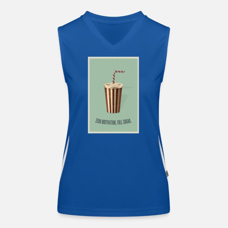 Zero Motivation Full Sugar  Funktionelles Kontrast-Tank Top für Frauen