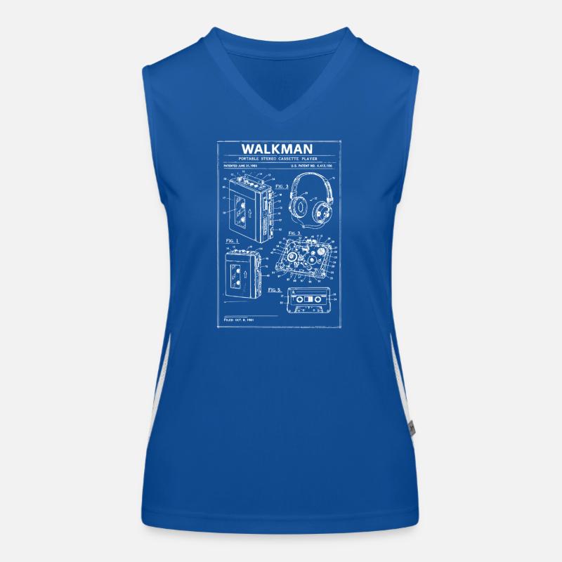 Walkman-Bauplan-Schaltplan Funktionelles Kontrast-Tank Top für Frauen