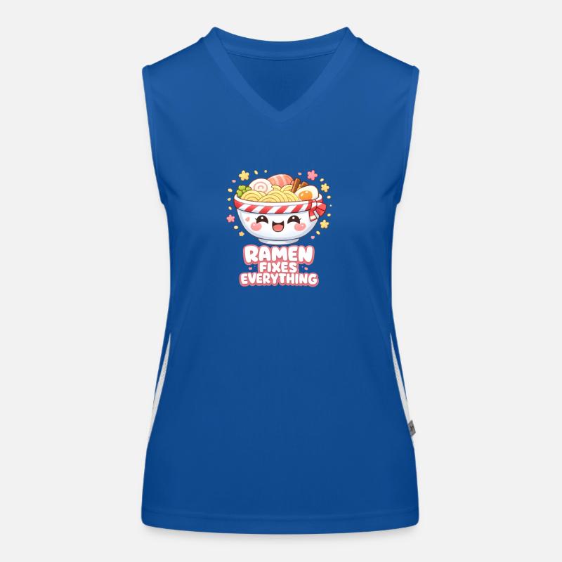 Ramen fixes everything Women's Functional Contrast Tank Top