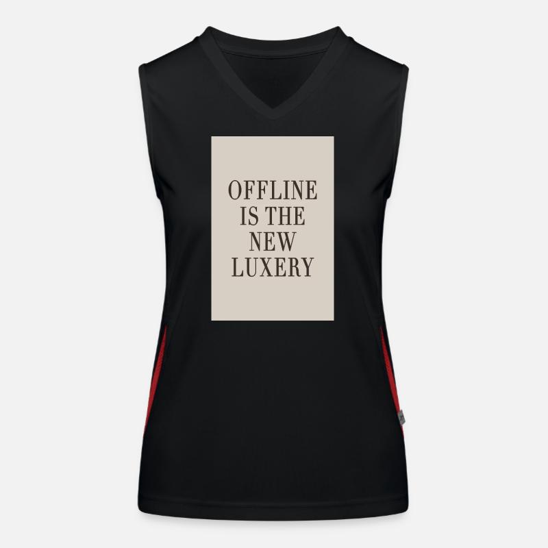 Offline is the new luxury – Quiet Luxury Women's Functional Contrast Tank Top