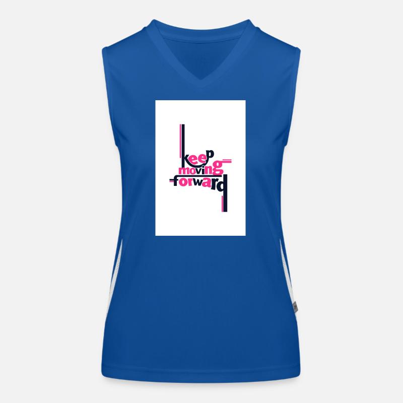 Continuez d’avancer Déclaration audacieuse rose Débardeur respirant contrasté Femme