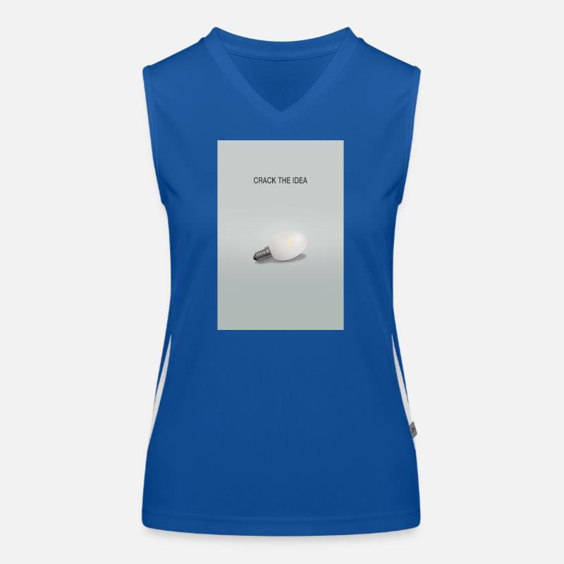 Crack The Idea Creative Thinking Poster Funktionelles Kontrast-Tank Top für Frauen