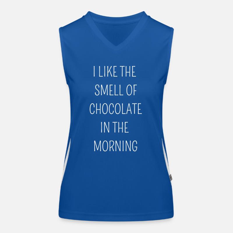J’adore l’odeur du chocolat le matin Débardeur respirant contrasté Femme