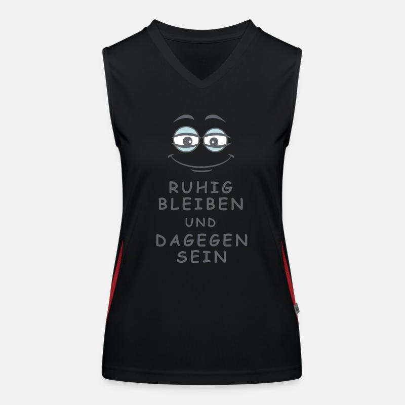Dagegen sein Funktionelles Kontrast-Tank Top für Frauen