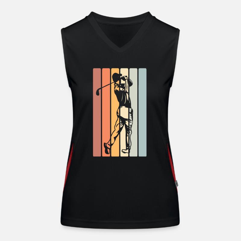 Golfeurs de golf Débardeur respirant contrasté Femme