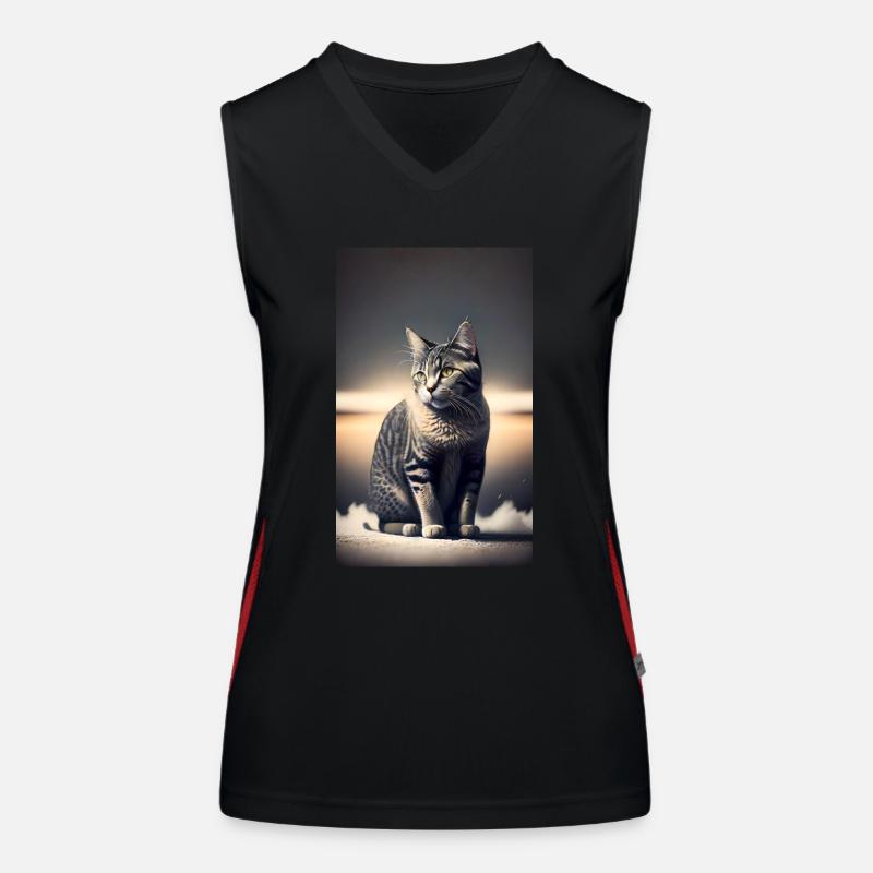 Chat | Animal de compagnie | Fan de chat | mignon | Chaton Débardeur respirant contrasté Femme