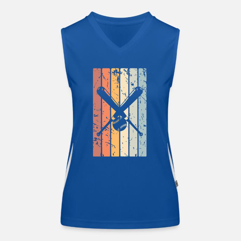 Baseball Funktionelles Kontrast-Tank Top für Frauen