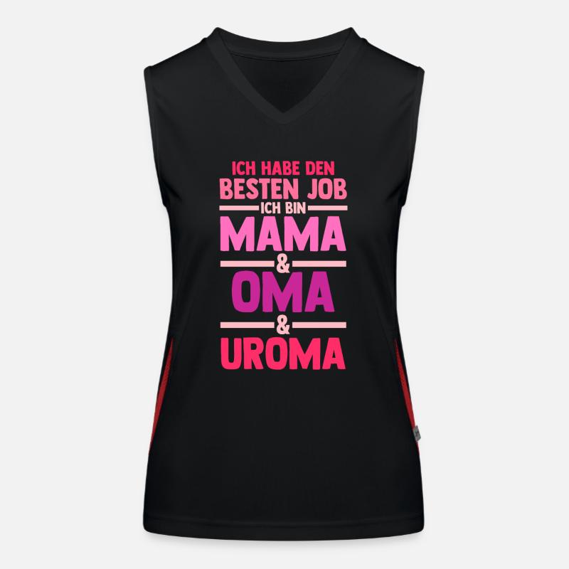Mutter Mama Oma Uroma Funktionelles Kontrast-Tank Top für Frauen