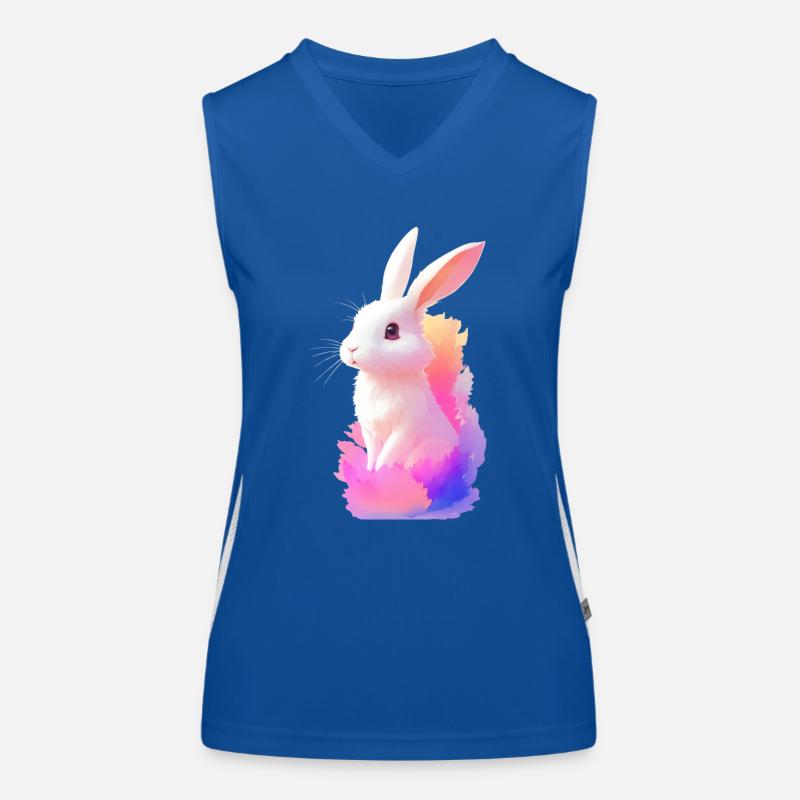 Hase Funktionelles Kontrast-Tank Top für Frauen