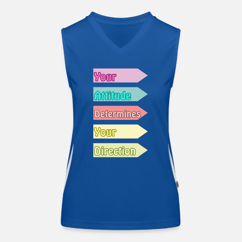 Votre attitude détermine votre direction Débardeur respirant contrasté Femme