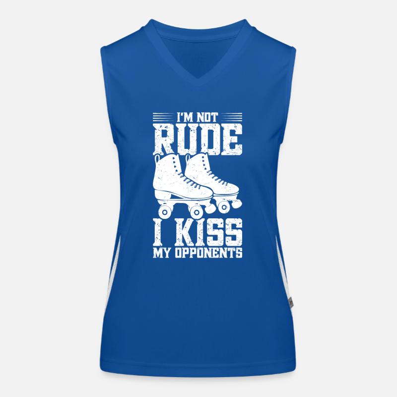 Roller Derby Gear Roller Skating Roller Derby Funktionelles Kontrast-Tank Top für Frauen